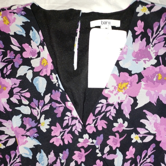 Womens M sheer/lined polyester top - Picture 2 of 5